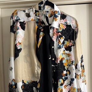 3:1 Phillip Lim Target Floral Button-Up Shirt